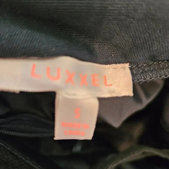 Luxxel Tulle Velvet Floral Spaghetti Strap Open Back Mini Dress Dark Green Small - Picture 9 of 10